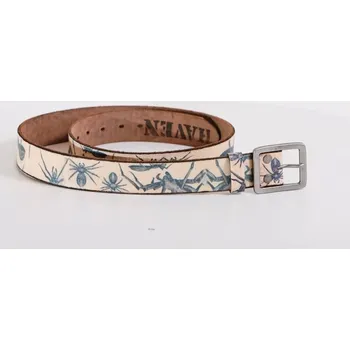 Opasek Opasek kožený Haven Spiders - béžový,