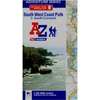 Cestování SW Coast Path South Cornwall Adventure Atlas (EN)