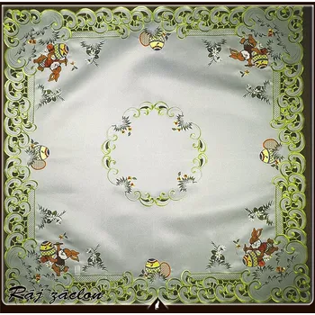 ubrus Ubrus krajkový, luxusní velikonoční dečka se zajíčkem - čtverec (Velikonoční ubrus, dečka se zajíčkem 85 cm * 85 cm.)