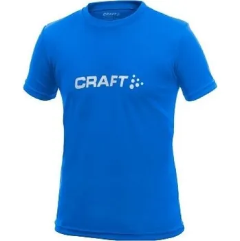 Sport Triko s krátkým rukávem CRAFT Run Logo dětské modrá Velikost: 158-164