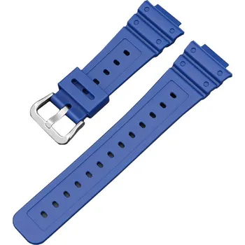 Řemínek na hodinky Silikonový řemínek Ricardo 16mm (pro Casio GA2100,DW6900), modrý V1