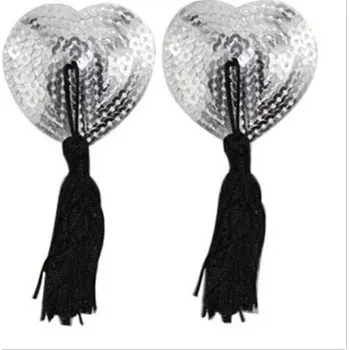 Nálepky na bradavky s třásněmi, 2 ks - 10