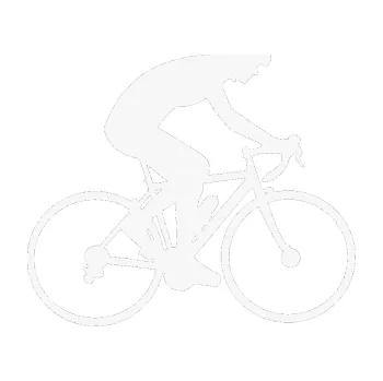Polep vozidla SAMOLEPKA Cyklista 005 pravá (09 - bílá) NA AUTO, NÁLEPKA, FÓLIE, POLEP, TUNING, VLASTNÍ TEXT, TISK, AUTOSAMOLEPKY.cz, POLEPY, OBRÁZEK, LOGO, SAMOLEPKY