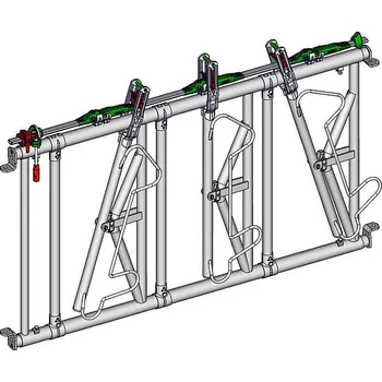 Chov hospodářského zvířete Žlabová zábrana Jourdain SAFETY - bezpečnostní krmný stůl s fixací 2 místa - délka 1,60 m