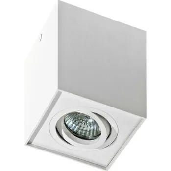 Stropní bodové přisazené svítidlo AZzardo Eloy 1 white AZ0929 GU10 1x50W IP20 9,5cm hranaté bílé