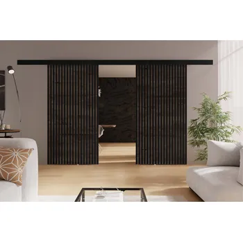 Interiérové dveře KIER Posuvné dveře BELMO DUO | 132 cm Barva: jasan tmavý