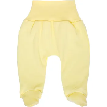 Kojenecké oblečení Kojenecké bavlněné polodupačky - žluté - 56