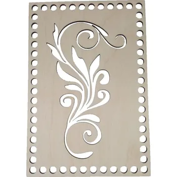 Dřevěný výřez na háčkování obdélník 150x220 mm vyřezávaný