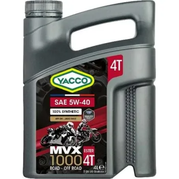 Motorový olej Yacco MVX 1000 4T 5W-40 4l