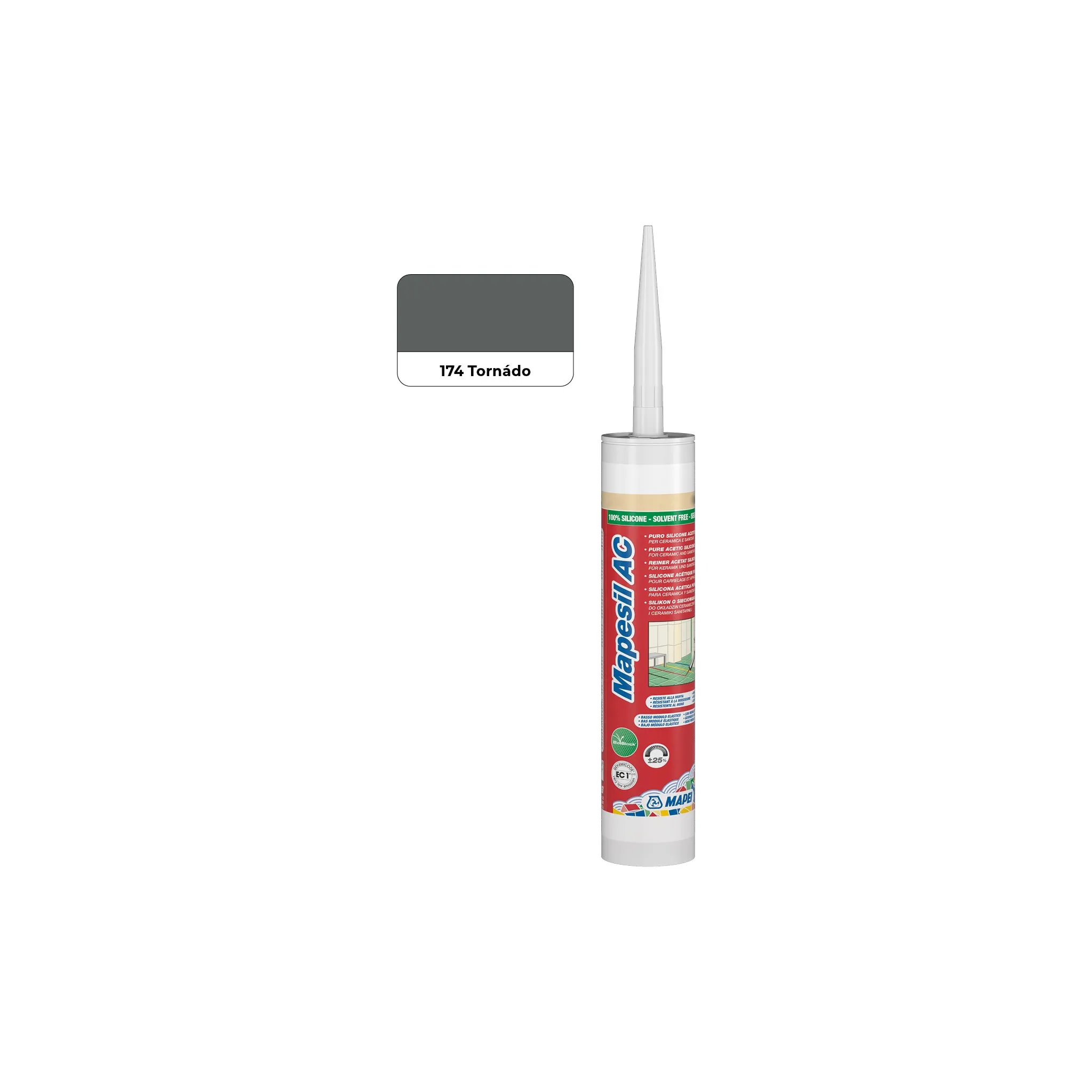 Fotografie 2 - Stavební silikon Mapei Mapesil AC 310 ml 174 tornádo