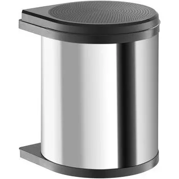 Odpadkový koš HAILO vestavný odpadkový koš Mono 15 Litr nerezová ocel/černá