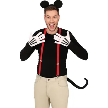 Guirca Myšák Mickey set - čelenka, rukavice, kšandy, ocas