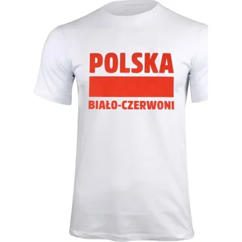 Tričko unisex 220 Polsko 337909 Bílá s červenou - GEFFER bílo-červená S