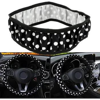 Potah na volant Návlek na volant | pouzdro na volant s puntíky, univerzální velikost