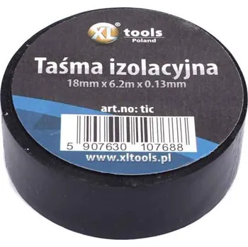 Izolační páska Izolační páska PVC 18 mm x 6,2 mx 0,13 mm, černá, XL-TOOLS