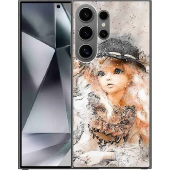 Pouzdro na mobilní telefon Gelový kryt mmCase na Samsung Galaxy S24 Ultra - holčička s kloboukem