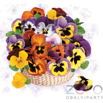 Papírový ubrousek Ubrousky &#039;Daisy&#039; 33x33 cm 3N (20 ks) - macešky