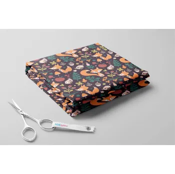 Softshell zimní, Lišky a jablíčka Barva: Fialová