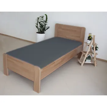 Prostěradlo Prostěradlo bavlna plátno tmavě šedé 155x240