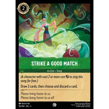 Karetní hra Strike a Good Match 096/204 - Into the Inklands Typ karty: Standard