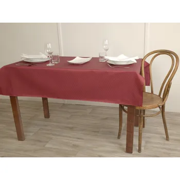 ubrus HEDVA ČESKÝ BROKÁT Ubrus Odaska kosočtverečky vínová