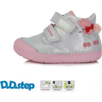 Dětská treková obuv D.D.step dívčí obuv S066-41382B Barva: bílá, Velikost: 22