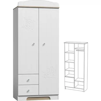 Dětská skříň Skříň N8 - Marine