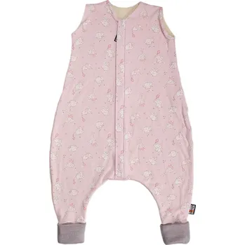 Kojenecký overall Kaarsgaren Merino spací pytel 60 cm slon růžový s nožičkami