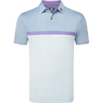 Pánské tričko FootJoy Colour Block Lisle pánské polo, mist pánské, XL