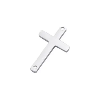 Řetízek OK1432-ST Ocelová komponenta - křížek