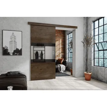 Interiérové dveře KIER Posuvné dveře LUMBA | 100 cm Barva: jasan tmavý