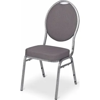 Jídelní židle Kongresová židle kovová MONZA DELUXE, šedá