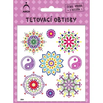 Tetování ARCH Dětské tetovací obtisky - mandaly 02