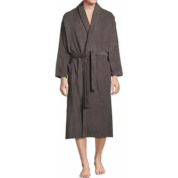 Pánský župan Sol's Teplý luxusní župan Palace s kapsičkou 400 g/m Barva: šedá tmavá, Velikost: S/M L910