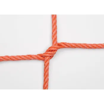 Lano Šplhací síť Multifil PP 16 mm, oko 25 cm, zapletený spoj, oranžová