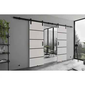 Interiérové dveře KIER Posuvné dveře LORNI PLUS DUO | 192 cm Barva: Bílá