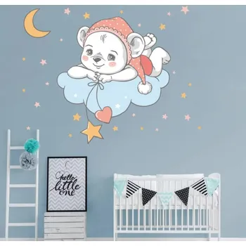 Samolepící dekorace Samolepící dekorace na zeď medvídek na mráčku