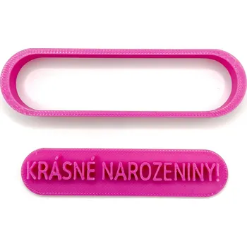 Vykrajovátko Multi3D PASTRY 3D VYKRAJOVÁTKO - KRÁSNÉ NAROZENINY (TISKACÍ)