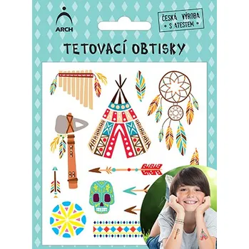 Tetování ARCH Dětské tetovací obtisky - indiánci 01