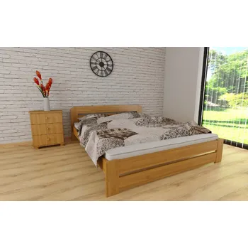 Postel Postel z masivu borovice Petra 180x200 cm olše + rošt ZDARMA