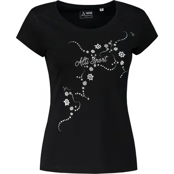 Dámské triko ALTISPORT CARRYOVER ALW009F61 ČERNOSTŘÍBRNÁ XS