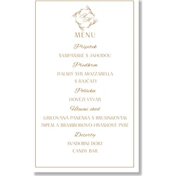 Party nádobí Personal Menu - Golden Exquisite Zvolte množství: od 11 ks do 30 ks