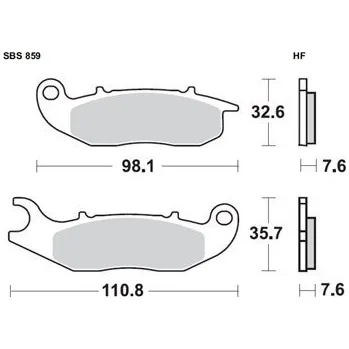 Motodíl Brzdové destičky Brembo přední HONDA CRF 250 L rok 13-21