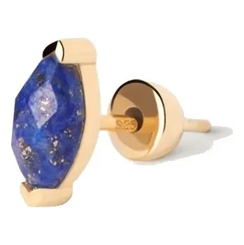 Náušnice PDPAOLA Pozlacená single náušnice Lapis Lazuli Nomad Vanilla PG01-057-U + 2 měsíce na vrácení zboží