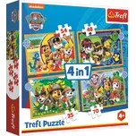 Trefl Puzzle 4v1 Prázdninová Tlapková…