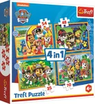 Trefl Puzzle 4v1 Prázdninová Tlapková…