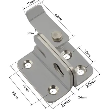 Nábytkové kování Nerezová dveřní,okenní petlice západka pravá menší (PTTL2)
