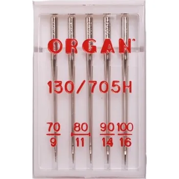 Strojové jehly Organ Standard mix velikostí
