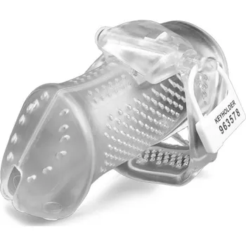 Pás cudnosti Brutus Air Mesh Cage Chastity Cage Clear