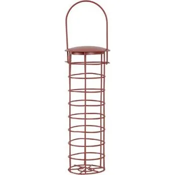 Krmítko pro ptáka Krmítko venk.TUBE na loj.koule kov červená Zolux